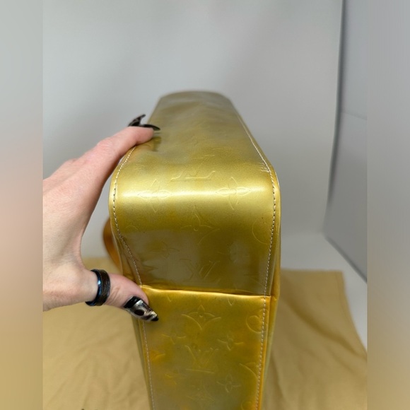 LOUIS VUITTON VINTAGE VERNIS NOISETTE TOTE GUC​ - Picture 4 of 15